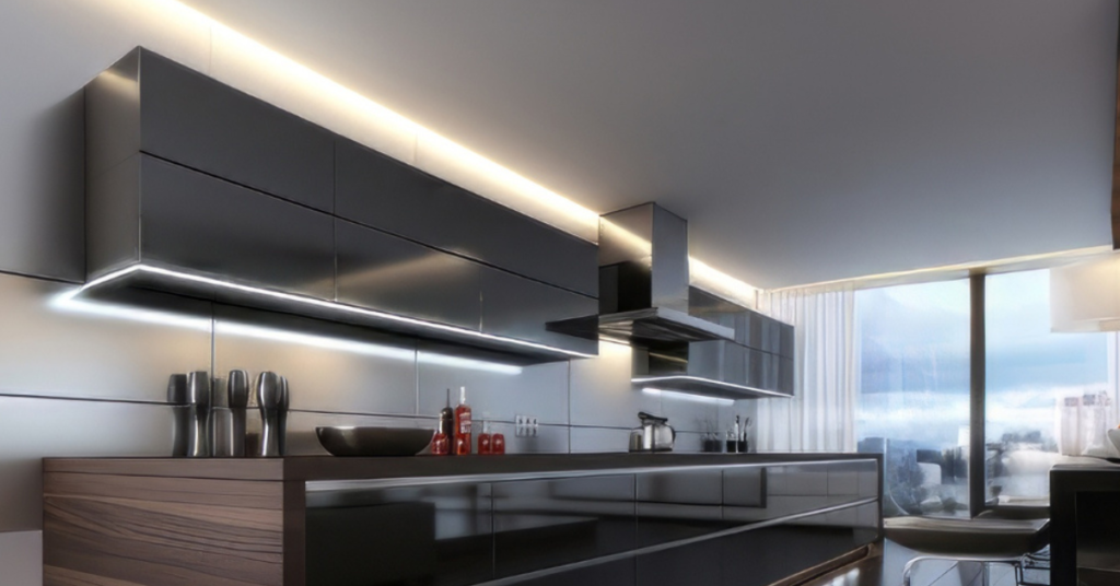 lights above kitchen cabinets